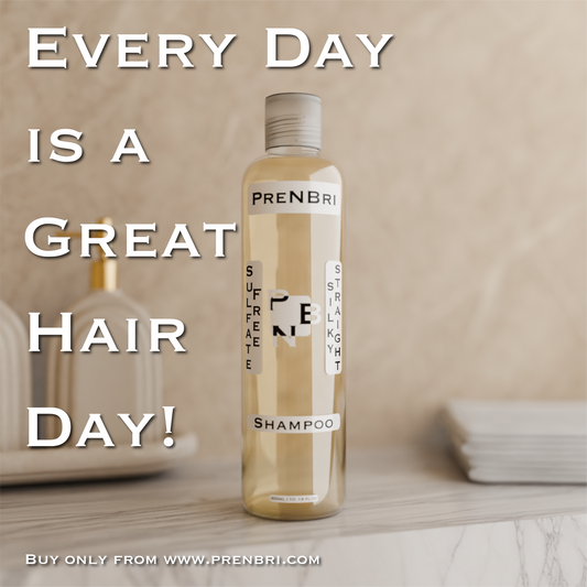 Make everyday a great hair day with Prenbri sulfate free shampoo